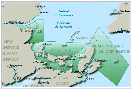 Lobster Fishing Area Map