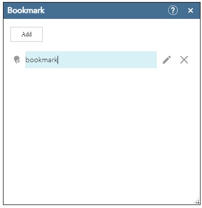Bookmark widget icon