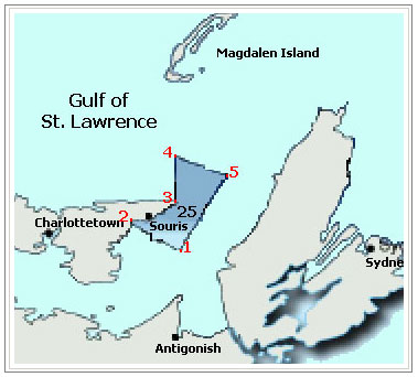 Snow Crab Fishing - Area 25. See details below